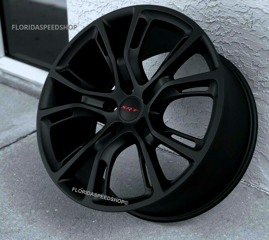 MATTE BLACK SRT8 SPIDER MONKEY WHEELS 20x10