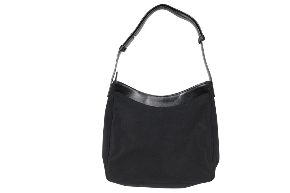 Bolso de hombro Cole Haan para mujer negro nailon correa de cuero ajustable mini maquillaje Foto 4 de 4