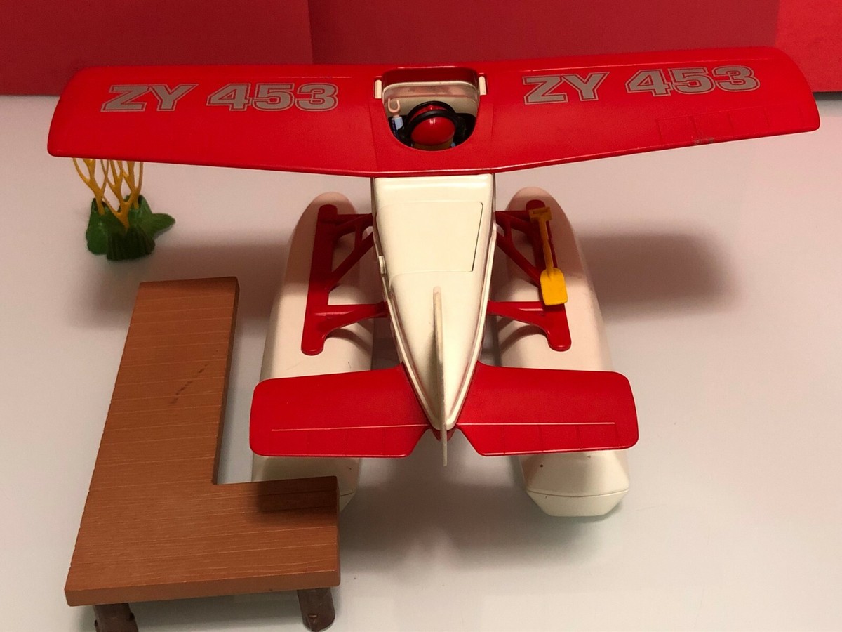 Pièce Playmobil – Support De Corps & Flotteurs Pour Hydravion (réf. 3866) – Modèle 22c04 – Cassé/à Réparer – Occasion
