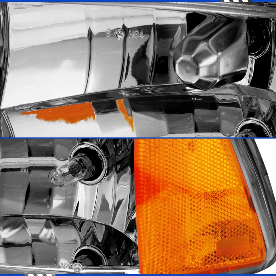 Пара кристально чистых композитных фар европейского типа для Chevrolet Blazer 1995-1997 годов выпуска - Изображение 3 из 4