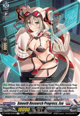x1 Smooth Research Progress, Eva - D-BT05/044EN - R CFV M/NM