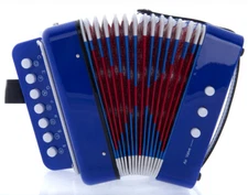 D'Luca Child Button Accordion Blue