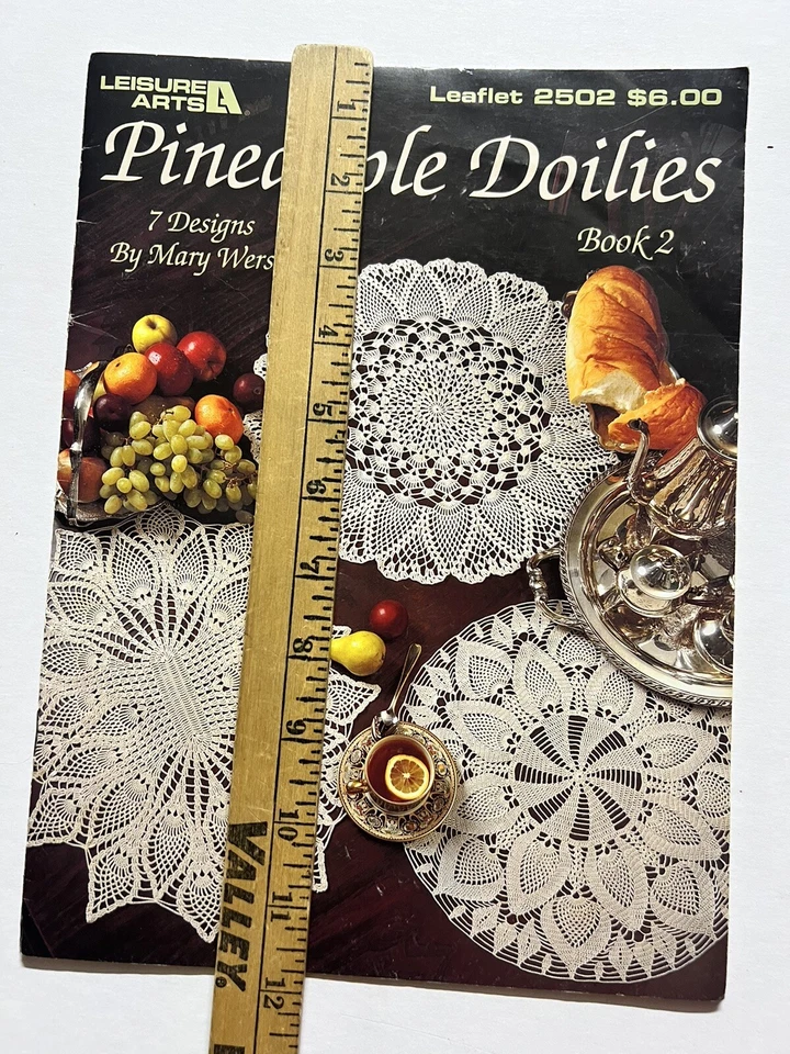 A Year of Doilies Book 2 Crochet RARE 2593+Pineapple doilies #2502 Leisure Arts - Image 3 of 4