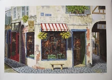 VIKTOR SHVAIKO 1996 "Rue Pascal" Signed Serigraph 27x41" VS6