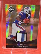 2011 Panin Limited Gold Prime Patch C.J. Spiller Game Worn 47/50