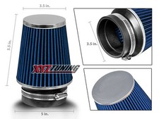 3.5 Inches 3.5 89 Mm Cold Air Intake Cone Narrow Air Filter Blue Chevy 3.5 Inches 3.5 89 Mm Cold Air Intake Cone Narrow Air Filter Blue Chevy