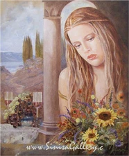 Sunny Day Giclee Print on Canvas Limited Edition 6/15 A, COA Art Painting Woman