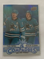 2025 Upper Deck Series 1 Compadres Tyler Toffoli Macklin Celebrini #CM-11 READ