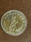 Vintage SilTex Inc Statue of Liberty 1 Troy Oz .999+ Fine Silver Art Round