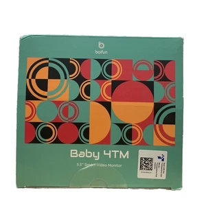 BOIFUN 5.5" AI 4MP Split Screen Baby Monitor with 2 Cameras - BRAND NEW