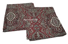 2 RALPH LAUREN Colchester Medallion Red KING SHAMS NEW COTTON