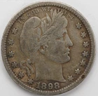 VG 1898 S Barber Quarter