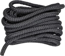 South Bend Rope Marine Grade Double Braided Nylon Dock Line 1in x 35ft Black NEW