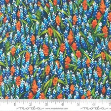 Enchanted Dreamscapes Multi Wildflower Fields. 100% Cotton Fabric by the Half
