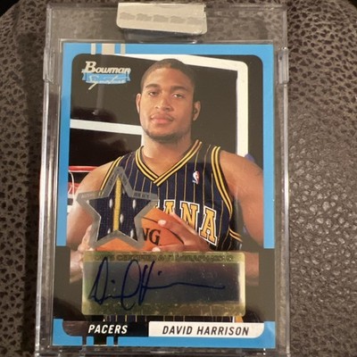 2004-05 Bowman Signature DAVID HARRISON Rookie RC Auto Patch /399 Indiana Pacers