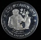 1977 Engelhard 1 oz .999 Silver Round Stevcowovens Yarns