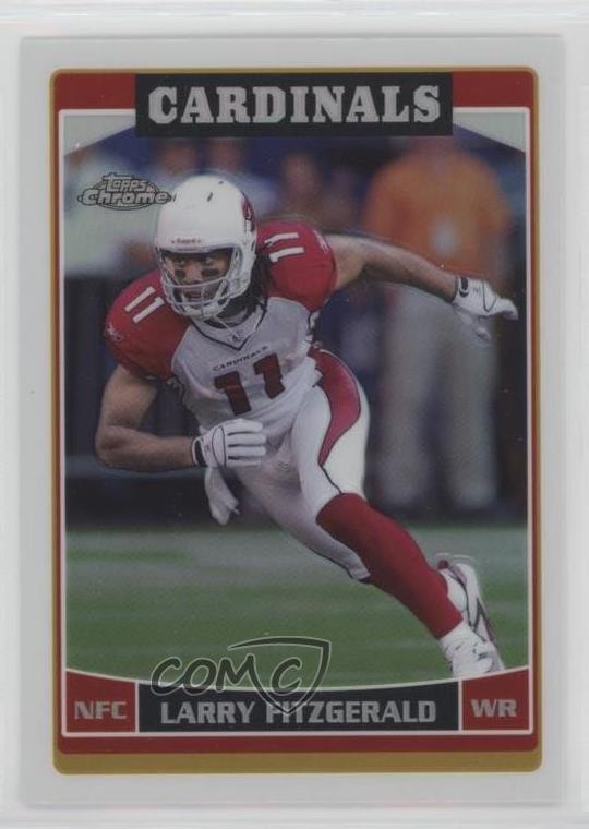2006 Topps Chrome Refractor Larry Fitzgerald #122 03cr