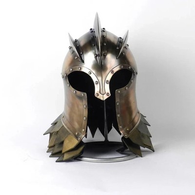 King s Guard Mittelalter Helm Baratheon Stil 18G Stahl Handarbeit LARP Rüstung