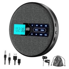 CD Player Portable, Rechargeable Portable CD Player with Dual Speakers and