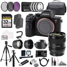 Sony a7R IIIA  FE 20mm f/1.8 G Lens 32GB Ext Bat 9 PC Filtr-MEGA Kit