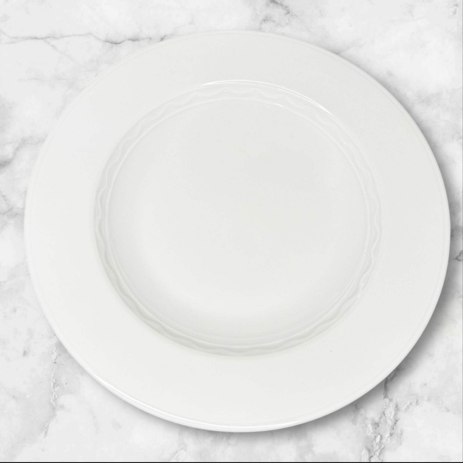 Crate & Barrel Palazzo Rim Soup Bowls Portugal | Set of 4 | Excellent