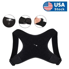 Back Shoulder Support Correct Brace Belt Adjustable Posture Corrector Men Women