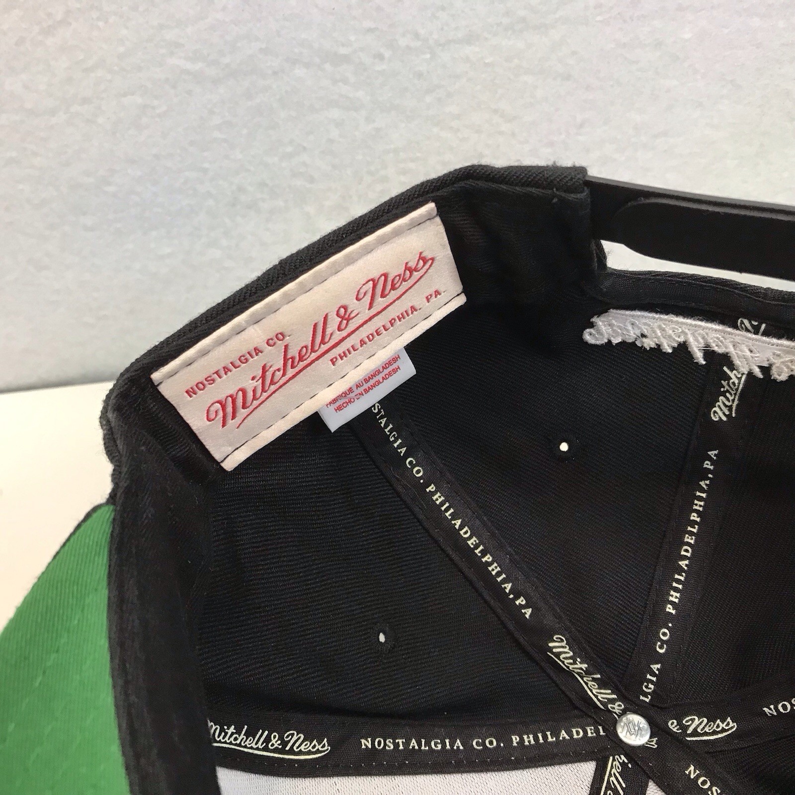 Brooklyn Nets SnapBack Hat  Mitchell And Ness Bla… - image 3