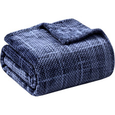 Blanket Soft Fleece Large Warm 3D Jacquard Throw Bedding for Couch Sofa Bed