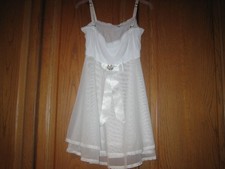 Gorgeous luxurious white diamante embellished babydoll L 12-14