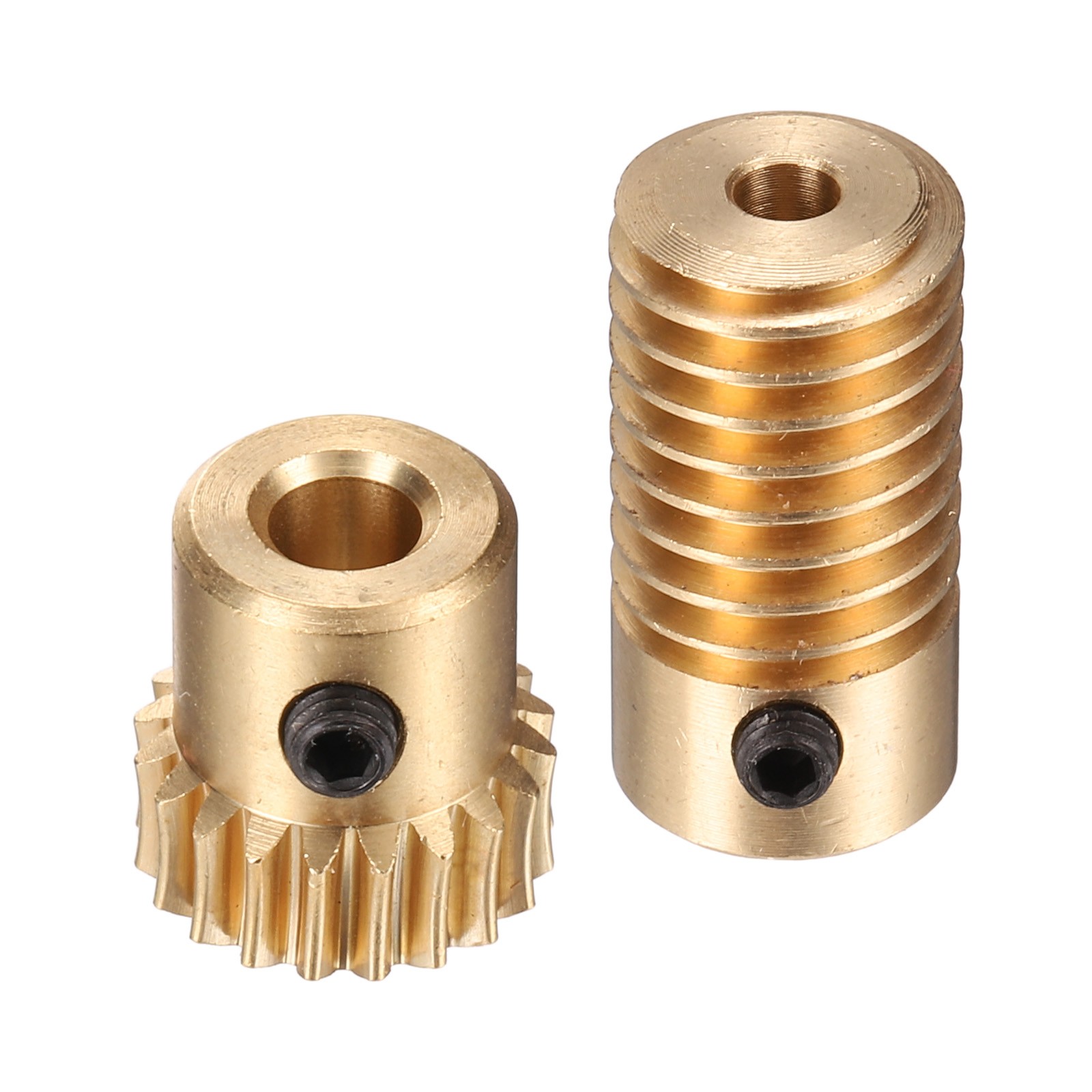 Worm Gear - 3mm Wheel Shaft Brass 0.5M 20:1 Reduction Rate Drive Gear Box