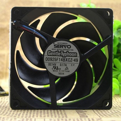 SERVO GentleTyphoon D0925F14BXCZ-49 9CM 14V 0.17A  fan     *pt