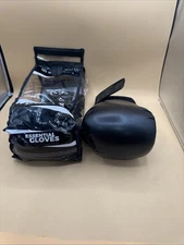 Sanabul Essential Gel Boxing Kickboxing Punching Bag Gloves 14 oz Black