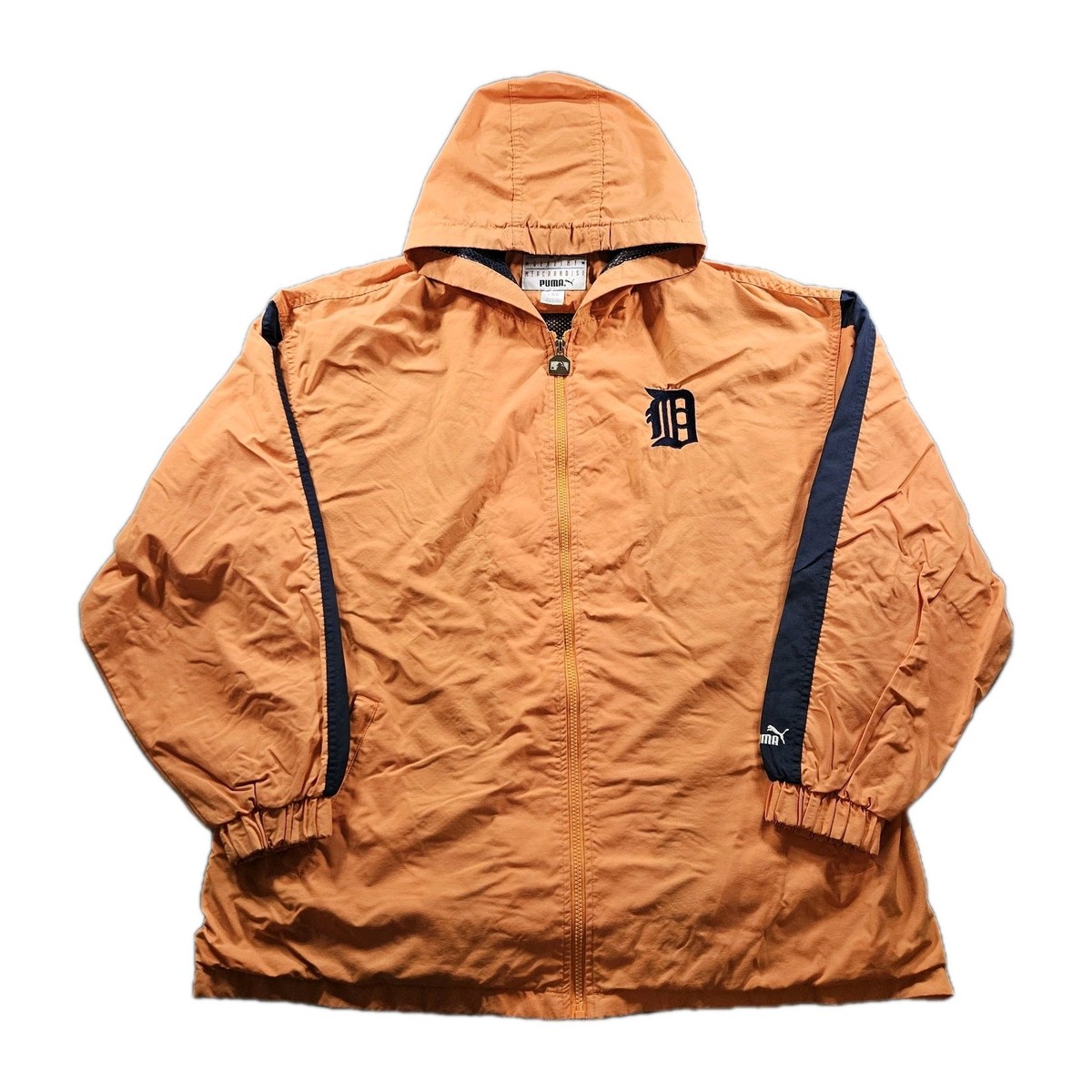 Detroit Tigers フーディ ジャケット billiken99 VINTAGE Detroit Tigers Puma Baseball Full Zip Hooded