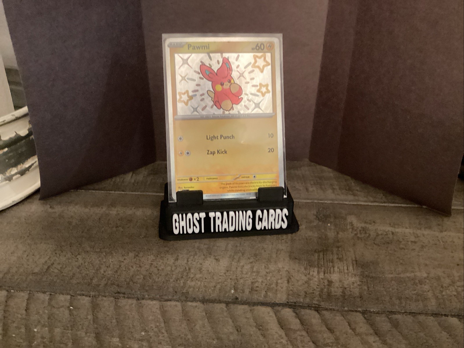 Pokémon Paldean Fates Pawmi 142/091 Shiny Rare Holo