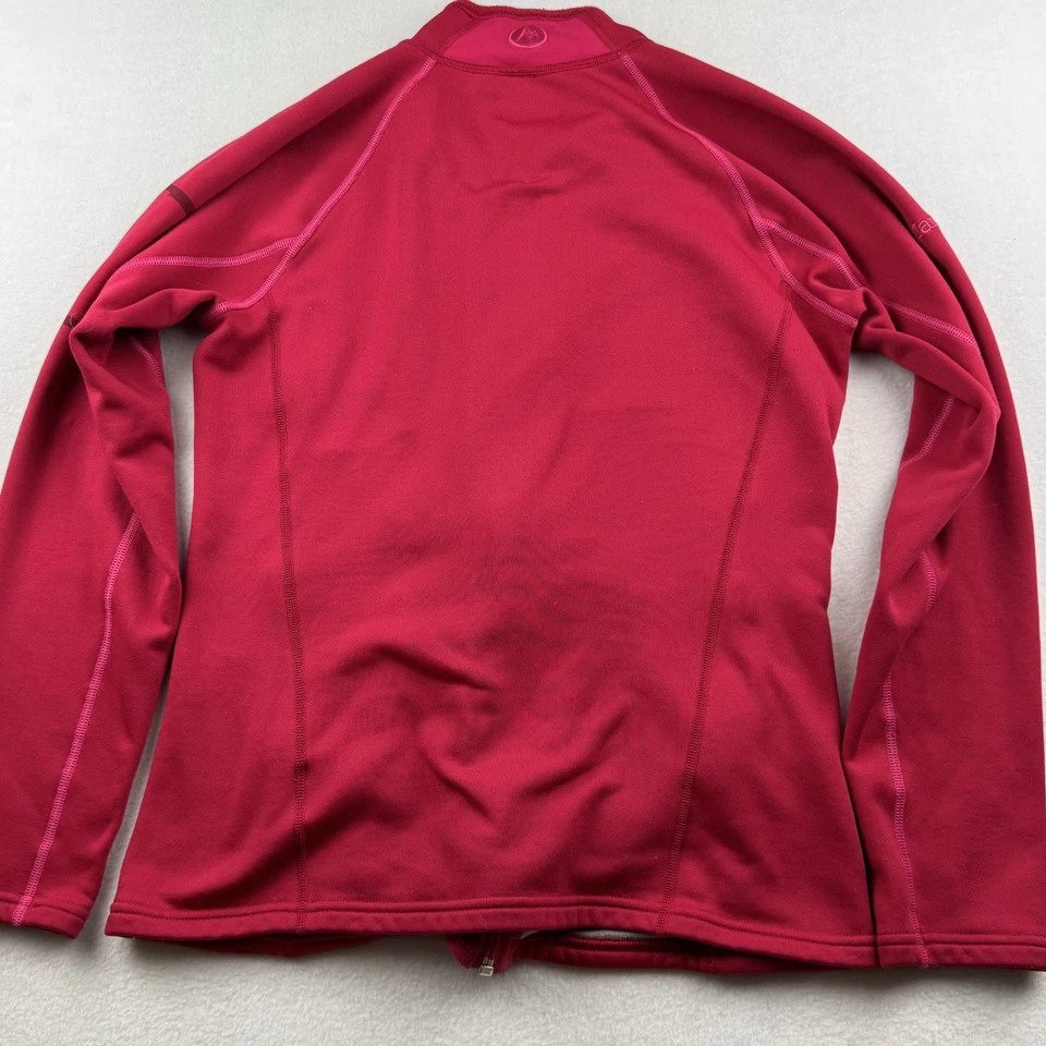 Marmot Jacket Women M Red Stretch Fleece Gorpcore Camping Athleisure Trail 89560 - Image 2 of 4
