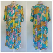 Vintage 1960s 1970s Nylon Robe House Coat from Grandma's Closet Nostalgia