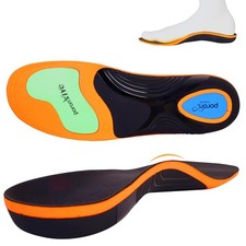 Plantar Fasciitis Relief Insoles Men Work Boots High Arch Support Shoe Insert...