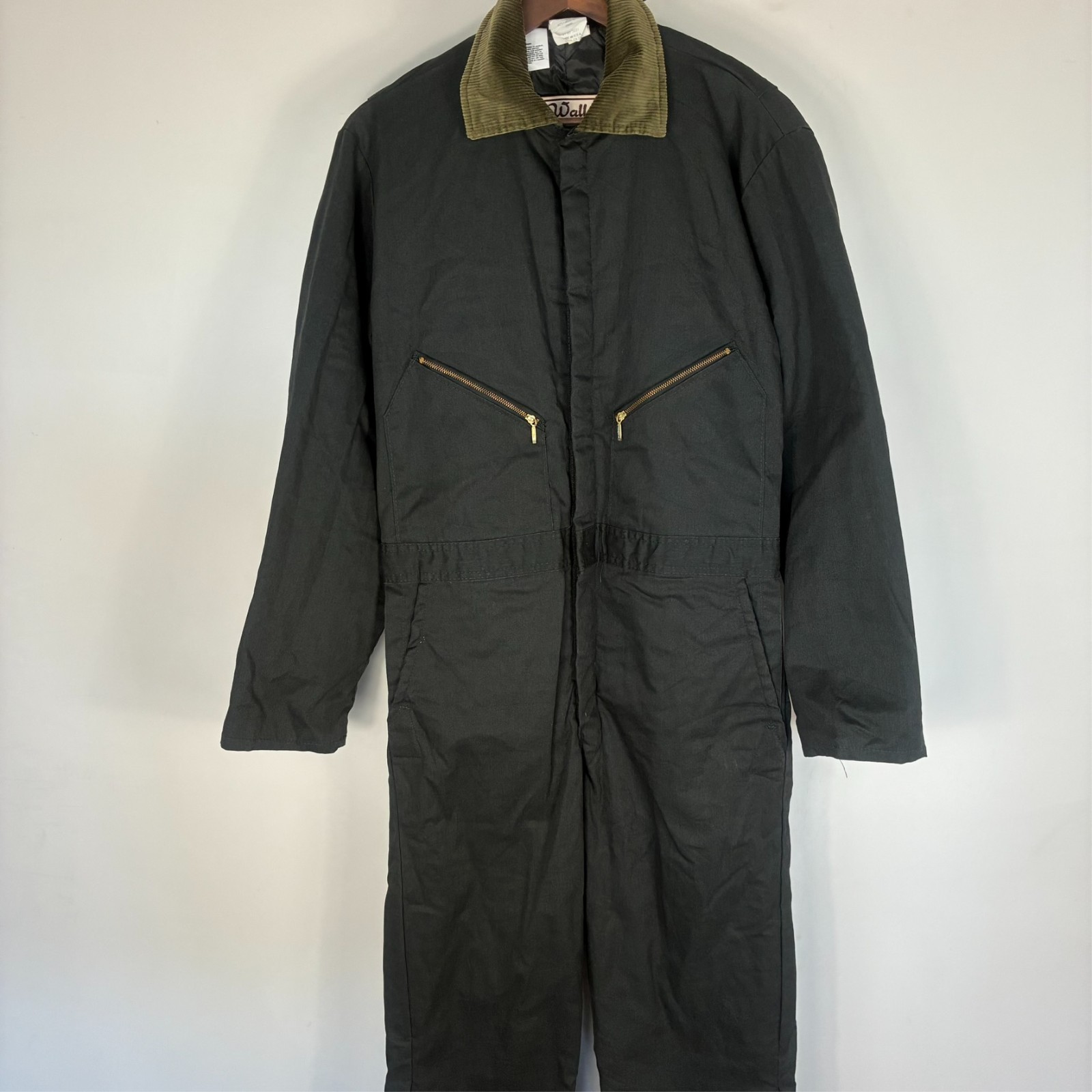 Vintage Walls 1990s Blizzard Pruf Green Insulated Size Medium Overalls One Piece image 2