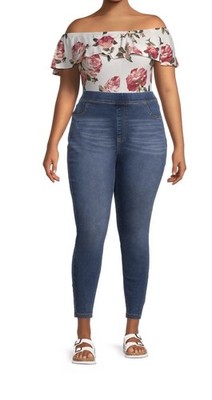 3 Pairs Of 4X Terra & Sky Women's Pull On High Rise Skinny Jeggings  NEW PLUS