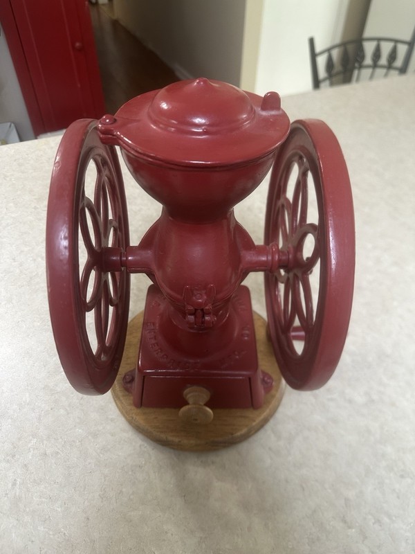 RARE Antique Enterprise #2 Cast Iron Coffee Grinder  Philadelphia