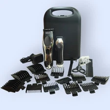 Wahl Cordless Chrome Cut Combo Hair Clippers Full Kit - 3026590.*