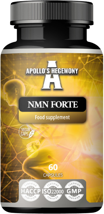NMN Forte 500mg Apollo's Hegemony - 60 Capsule Vegane per la Vitalità