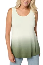 LOGO Layers by Lori Goldstein Women's Knit Dip Dyed Tank Ambrosia