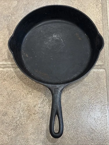 Antique Griswold 699 Cast Iron Skillet No. 6 - Large Logo