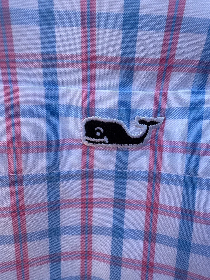 Vineyard Vines Slim Fit Tucker Shirt Mens XL Check Long Sleeves 100% Cotton - Image 4 of 4