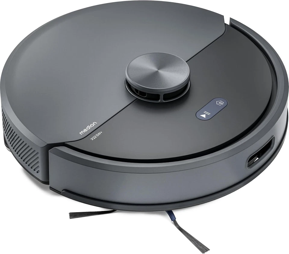 MEDION Saugroboter mit Absaugstation und Wischfunktion X22 SW+ Lasernavigation - Bild 3 von 4