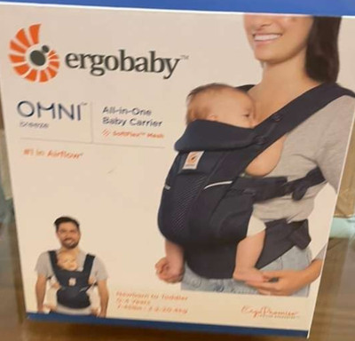 Ergobaby Omni Breeze Mesh All-in-One Baby Carrier MIDNIGHT BLUE| Brand New