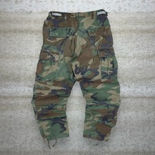 Vintage 90s Military Camo Tactical Pants 28x30 Baggy Double Knees Cargos Small