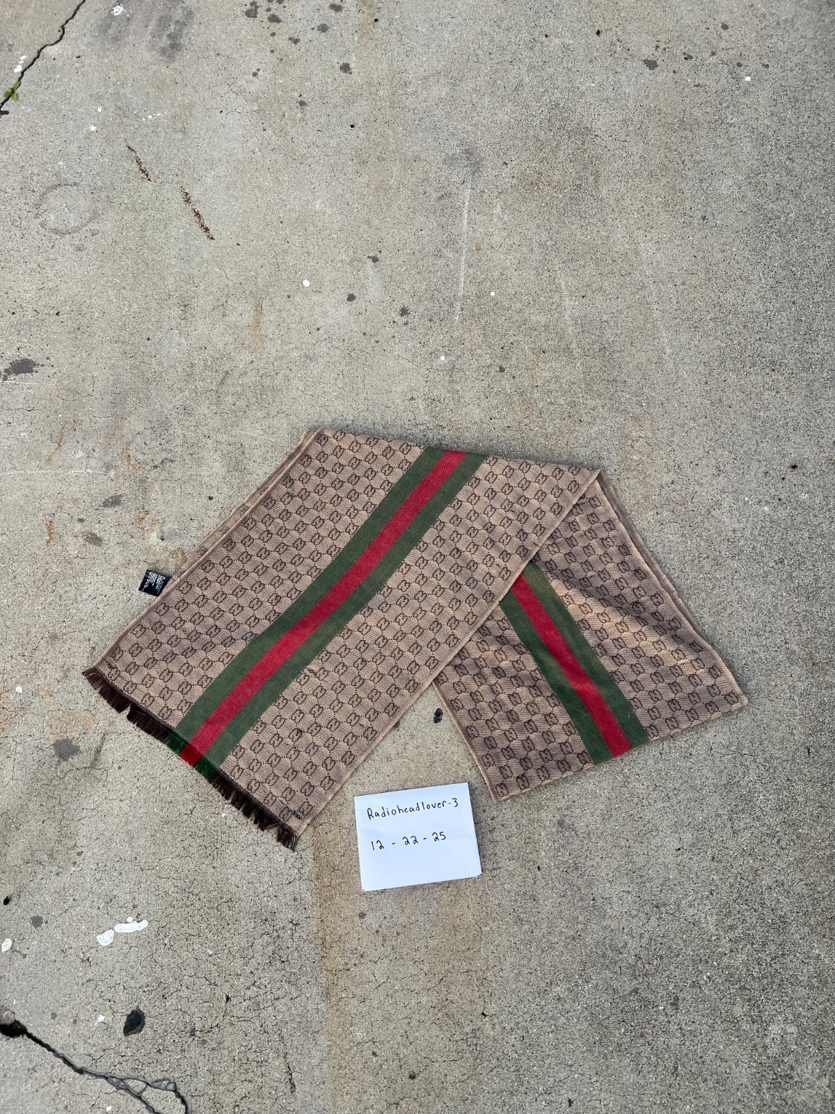 Gucci GG Pattern Luxury Winter Rectangle Scarf Sh… - image 1