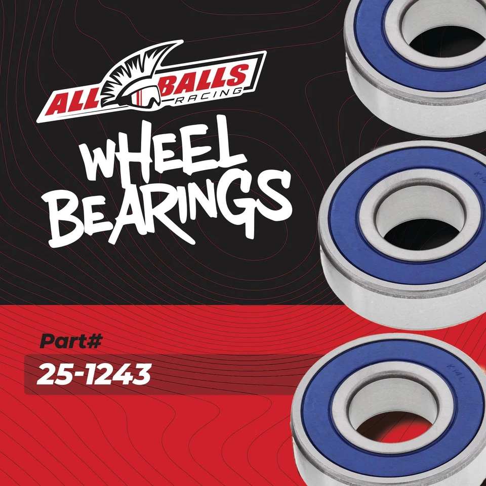 All Balls 25-1243 Wheel Bearing Kit Rear For Suzuki RM125 95-99 / RM250 96-99 Foto 2 de 4